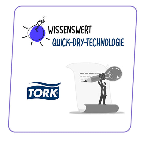 Das ist die QuickDry™-Technologie von Tork