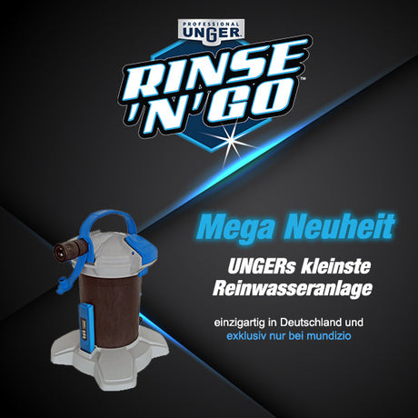 UNGER Rinse 'n' Go Reinwasseranlage - jetzt neu in Deutschland