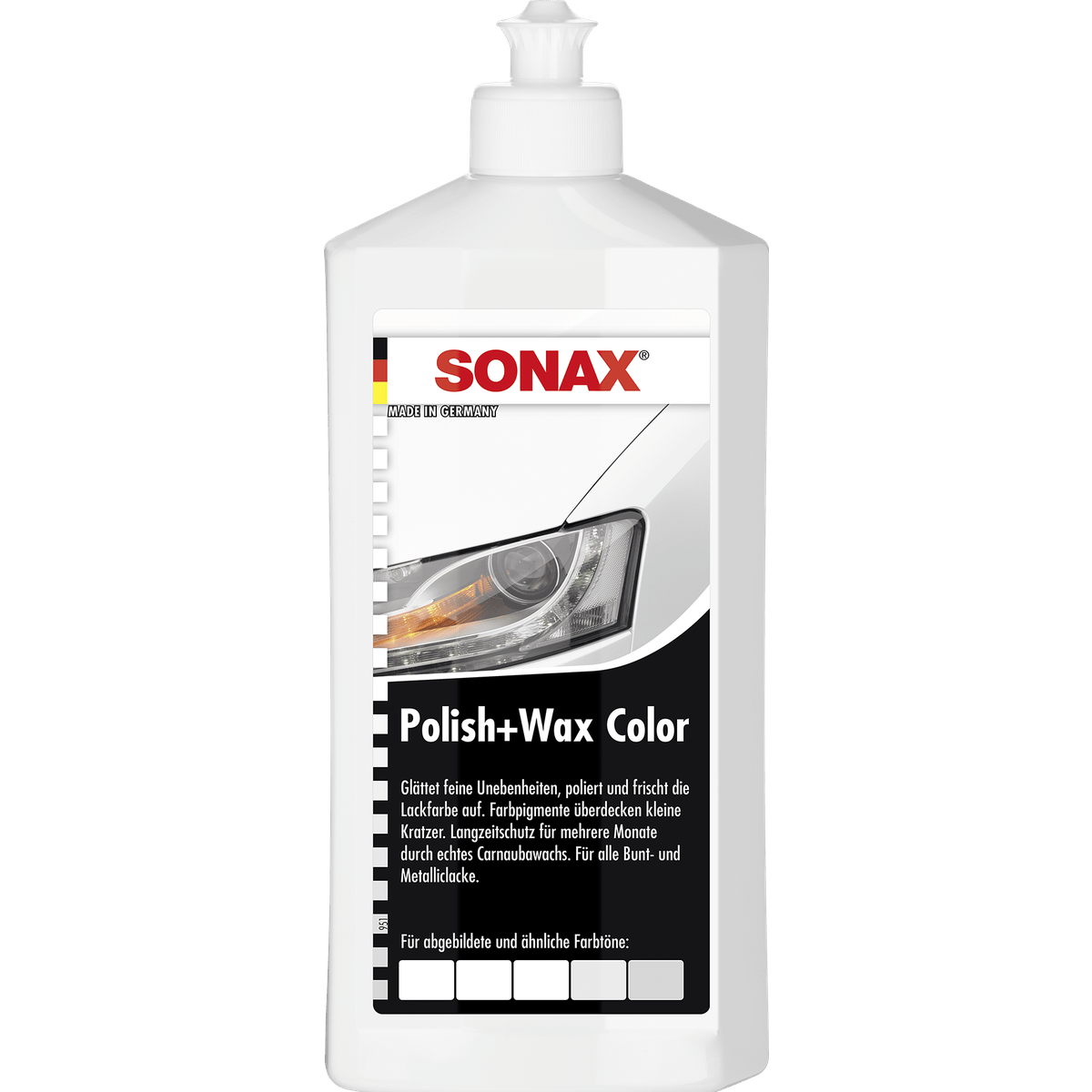 SONAX Polish+Wax Color Farbvariante: Weiß