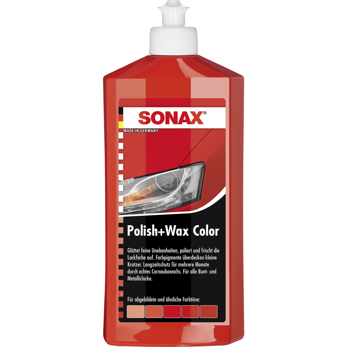 SONAX Polish+Wax Color Farbvariante: Rot