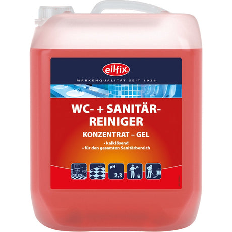 EILFIX WC + SANITÄRREINIGER (WC-Rot) Konzentrat Gel Inhalt: 5 Liter Kanister