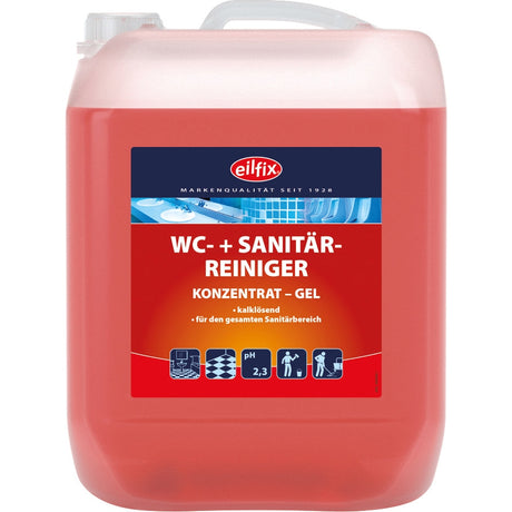 EILFIX WC + SANITÄRREINIGER (WC-Rot) Konzentrat Gel Inhalt: 10 Liter Kanister