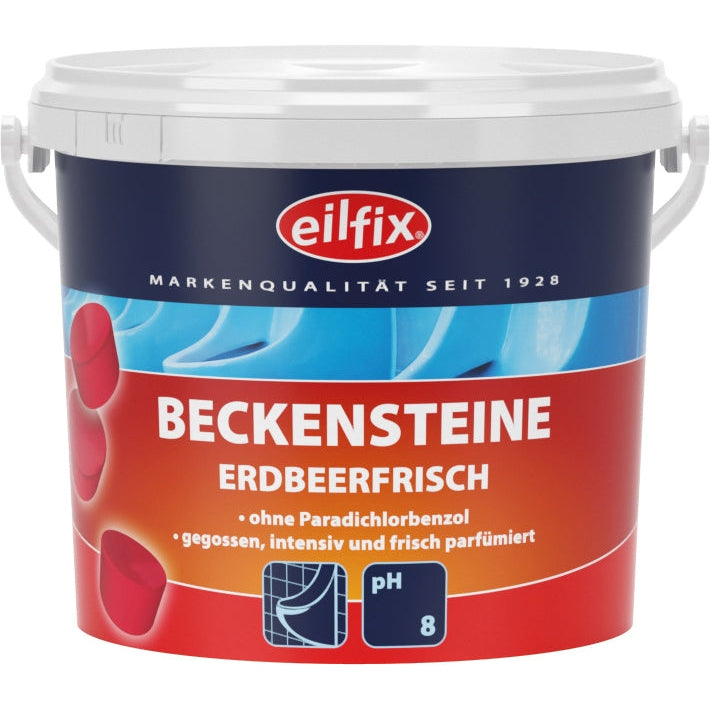 EILFIX BECKENSTEINE Erdbeerfrisch/Fichtenfrisch Auswahl: 2 kg Eimer Erdbeer