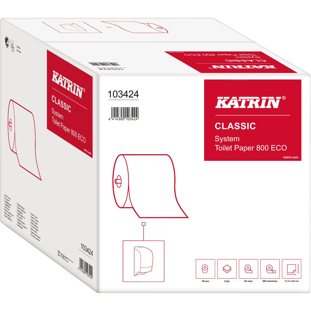 Katrin Classic System Toilettenpapier 2-lagig