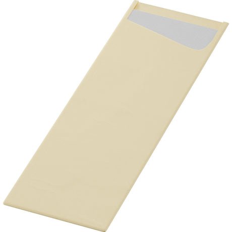 Duni Bestecktaschen Sacchetto, Slim Dunisoft 7 x 23 cm Farbvariante: Cream