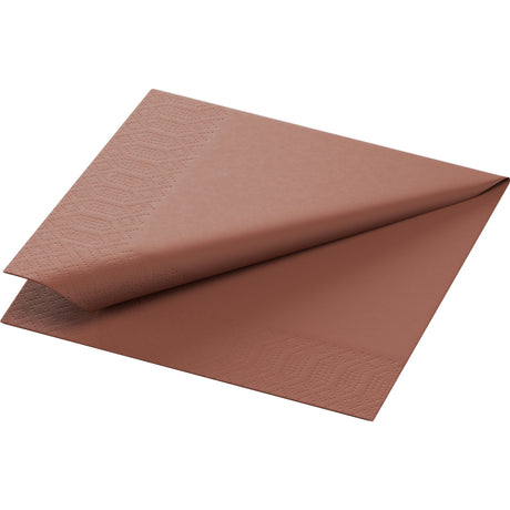 Duni Tissue-Serviette 24 x 24 cm, 3-lagig Farbvariante: Chestnut