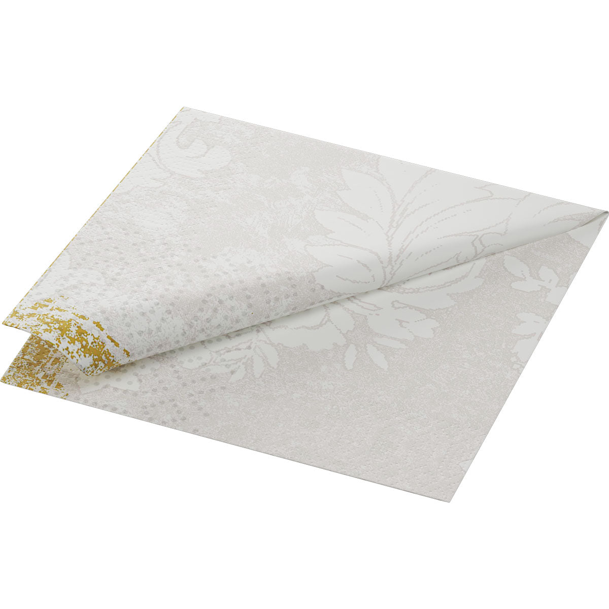 Duni Tissue-Motiv-Serviette 33 x 33 cm, Royal White Inhalt: 50 Stück