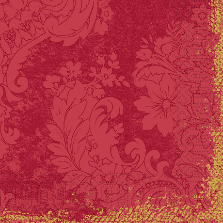 Duni Tissue-Motiv-Serviette 33 x 33 cm, Royal Bordeaux