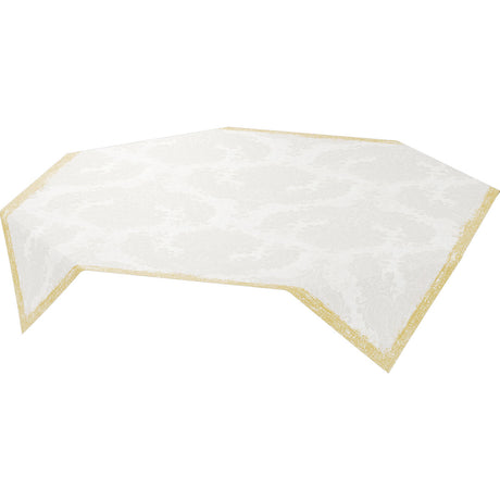 Duni Dunisilk Motiv Mitteldecke, 84 x 84 cm, Royal White