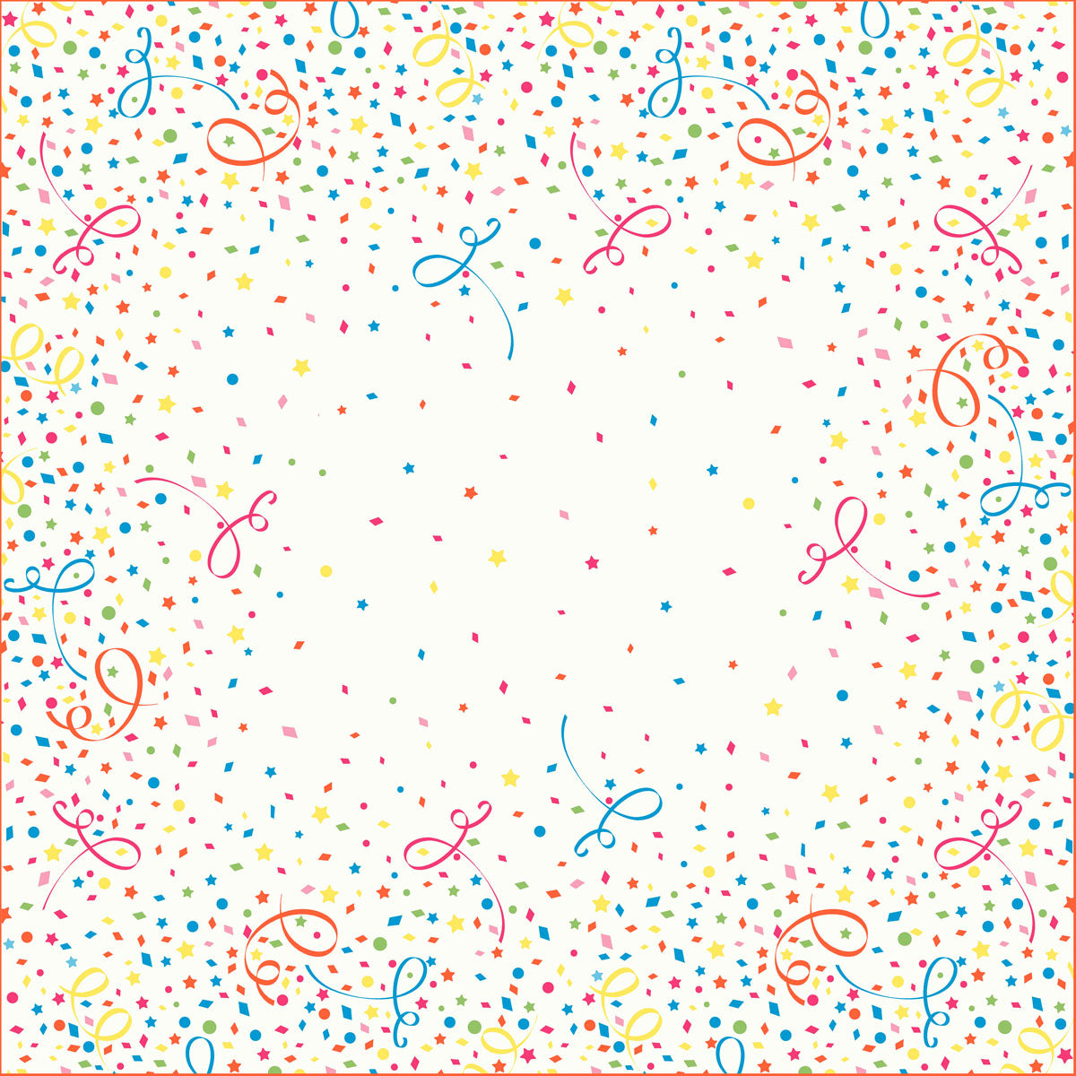 Duni Dunicel Motiv Mitteldecke, 84 x 84 cm, Confetti