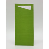 Duni Bestecktaschen 8,5 x 19 cm Sacchetto Farbvariante: leaf green / weiß