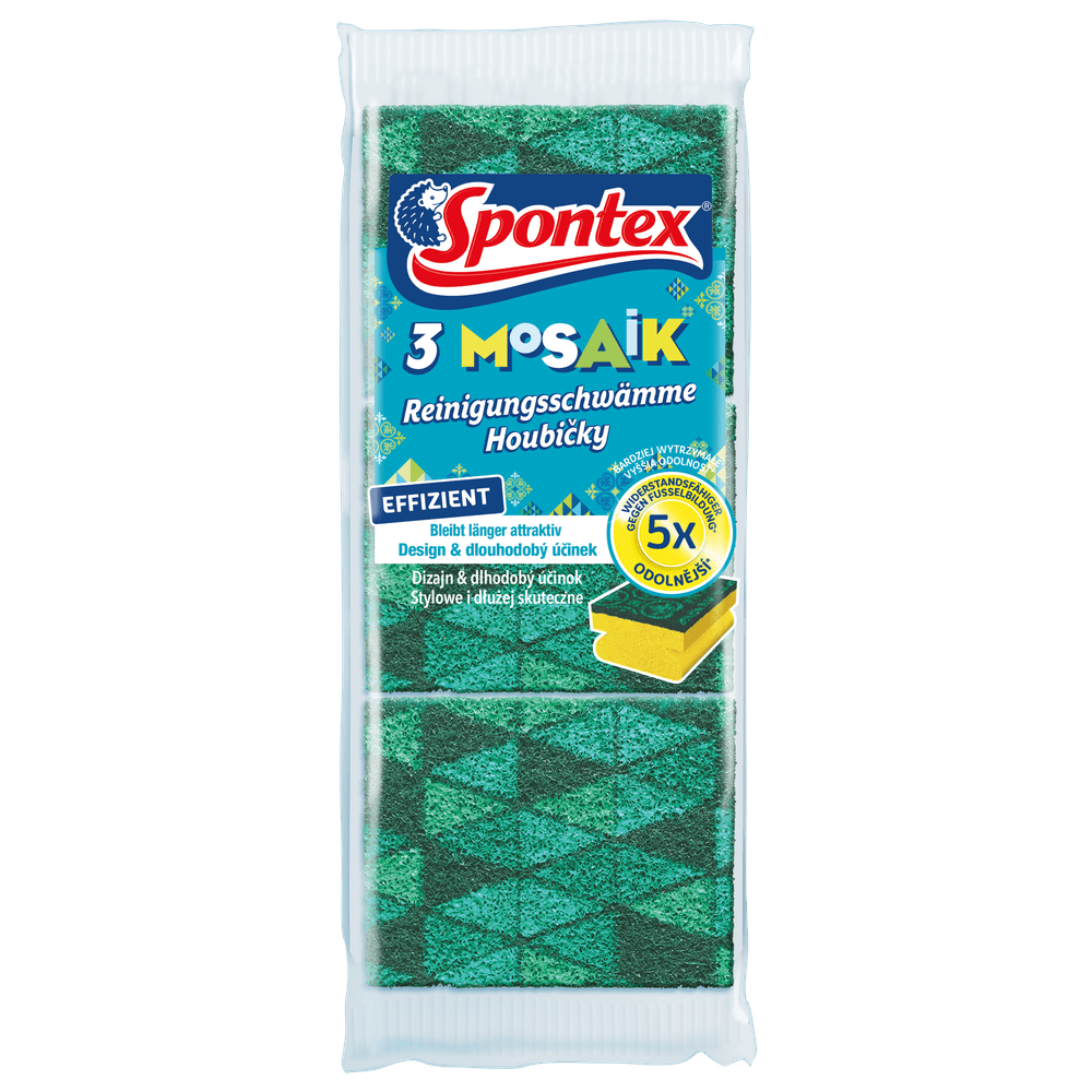 Spontex Mosaik 3er Reinigungsschwämme