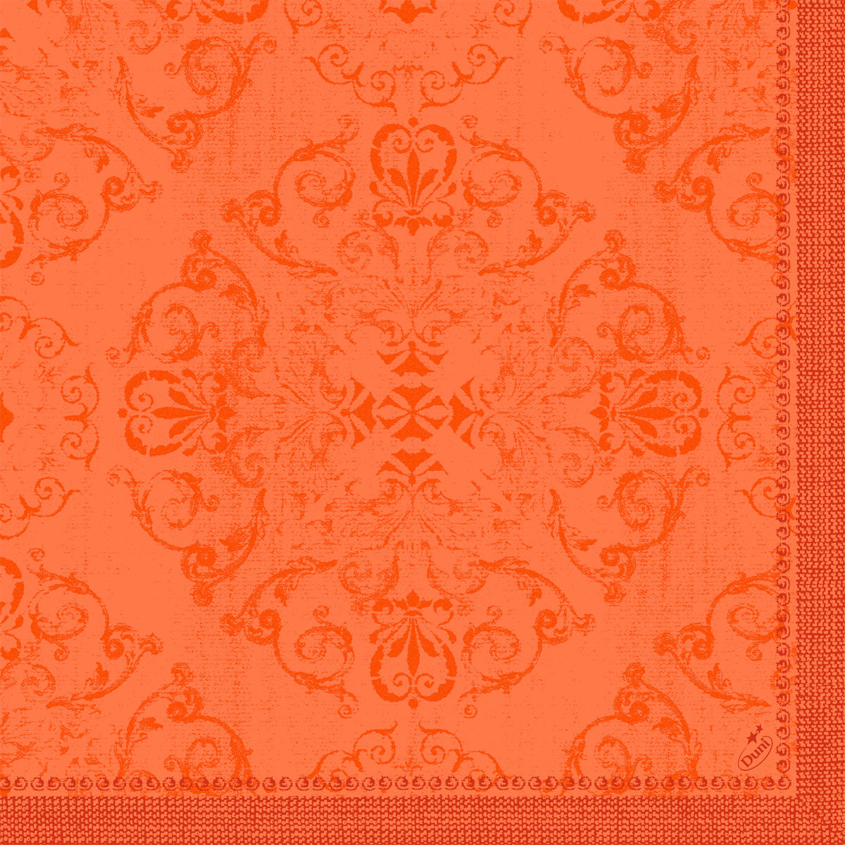 Dunilin Serviette 40 x 40 cm, gemustert Farbvariante: Opulent Sun Orange