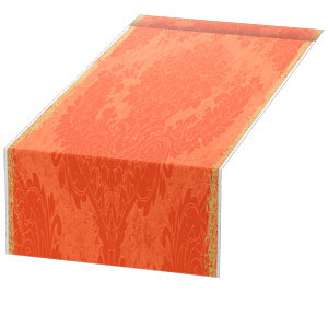 Duni Dunicel Tête-à-Tête-Motiv-Tischläufer, Royal Sun Orange, 0,40 x 24 m