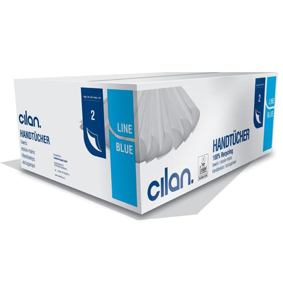 Cilan Tissue Falthandtuch H 21 Blue-Line hochweiß 2lg