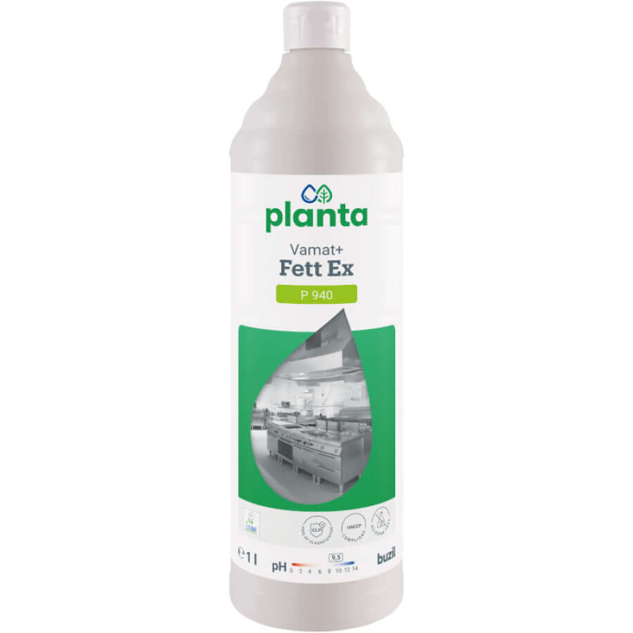 Buzil Planta Vamat+ Fett Ex Öl-/Fettlöser P940 Inhalt: 1 Liter Flasche