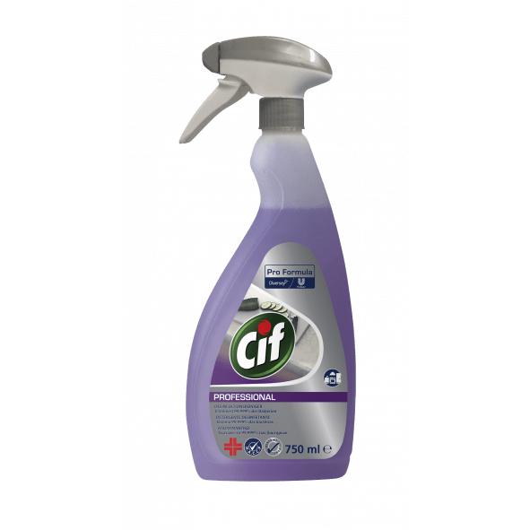 Cif Professional 2in1 Desinfektion Inhalt: 750 ml Sprühflasche