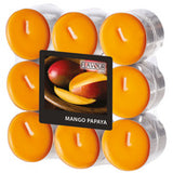 FLAVOUR by Gala Duft-Teelichter, Aluminiumhülle Duft: Mango-Papaya