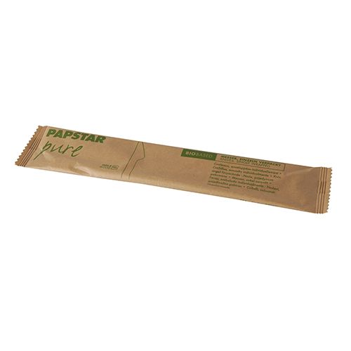 PAPSTAR Holz-Messer "pure", einzeln in Papier verpackt