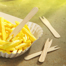 PAPSTAR Pommes-Frites-Gabeln "pure" Größe: Größe 1