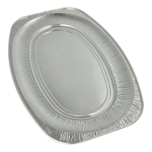 STARPAK Aluminium-Servierplatte, oval