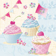 Nouveau Motiv-Servietten "Birthday Cup Cakes"