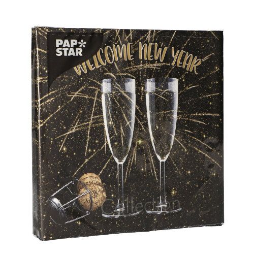 PAPSTAR Motiv-Servietten "Welcome New Year"