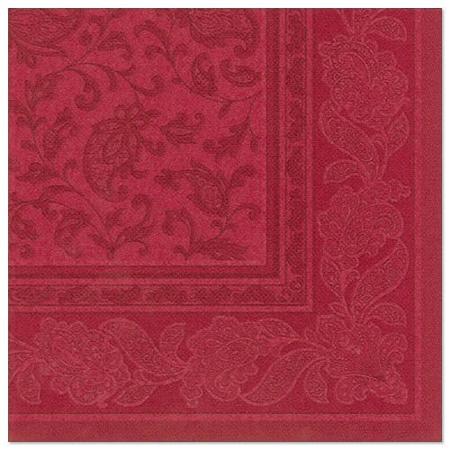 PAPSTAR Servietten "ROYAL Collection Ornaments" Farbvariante: Bordeaux