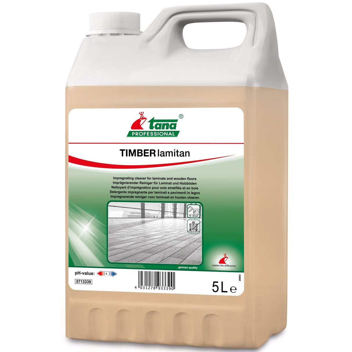 TANA Timber lamitan Laminatreiniger Inhalt: 2 x 5 Liter Kanister