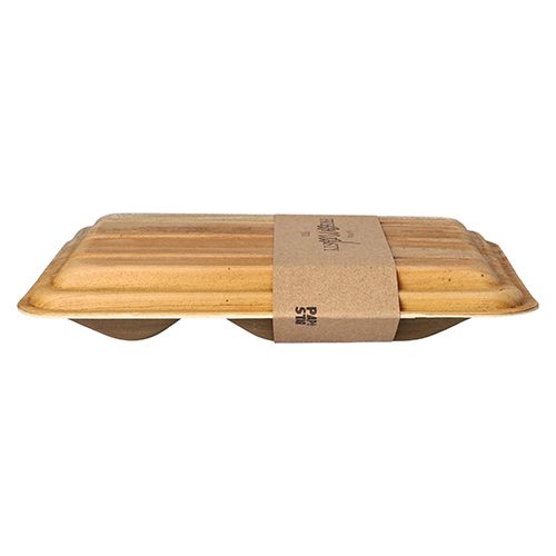 PAPSTAR Snacktray "pure" 2-geteilt