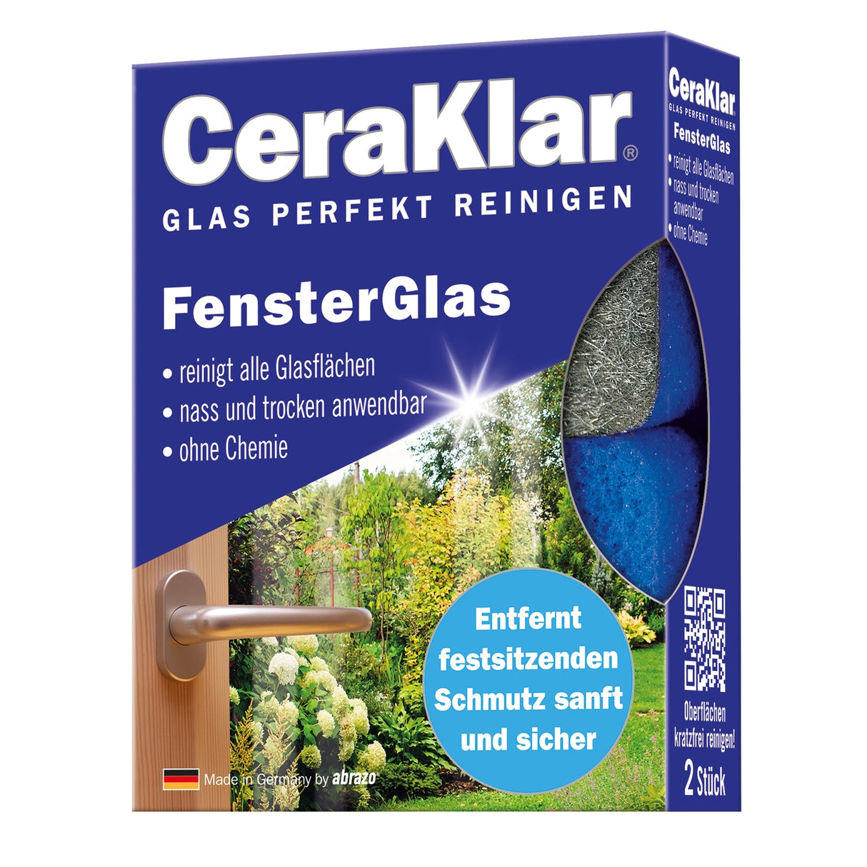 abrazo CeraKlar FensterGlas Schwamm