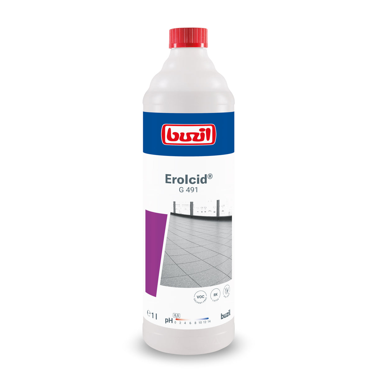 Buzil Erolcid G 491 Feinsteinzeugreiniger Inhalt: 1 Liter Flasche