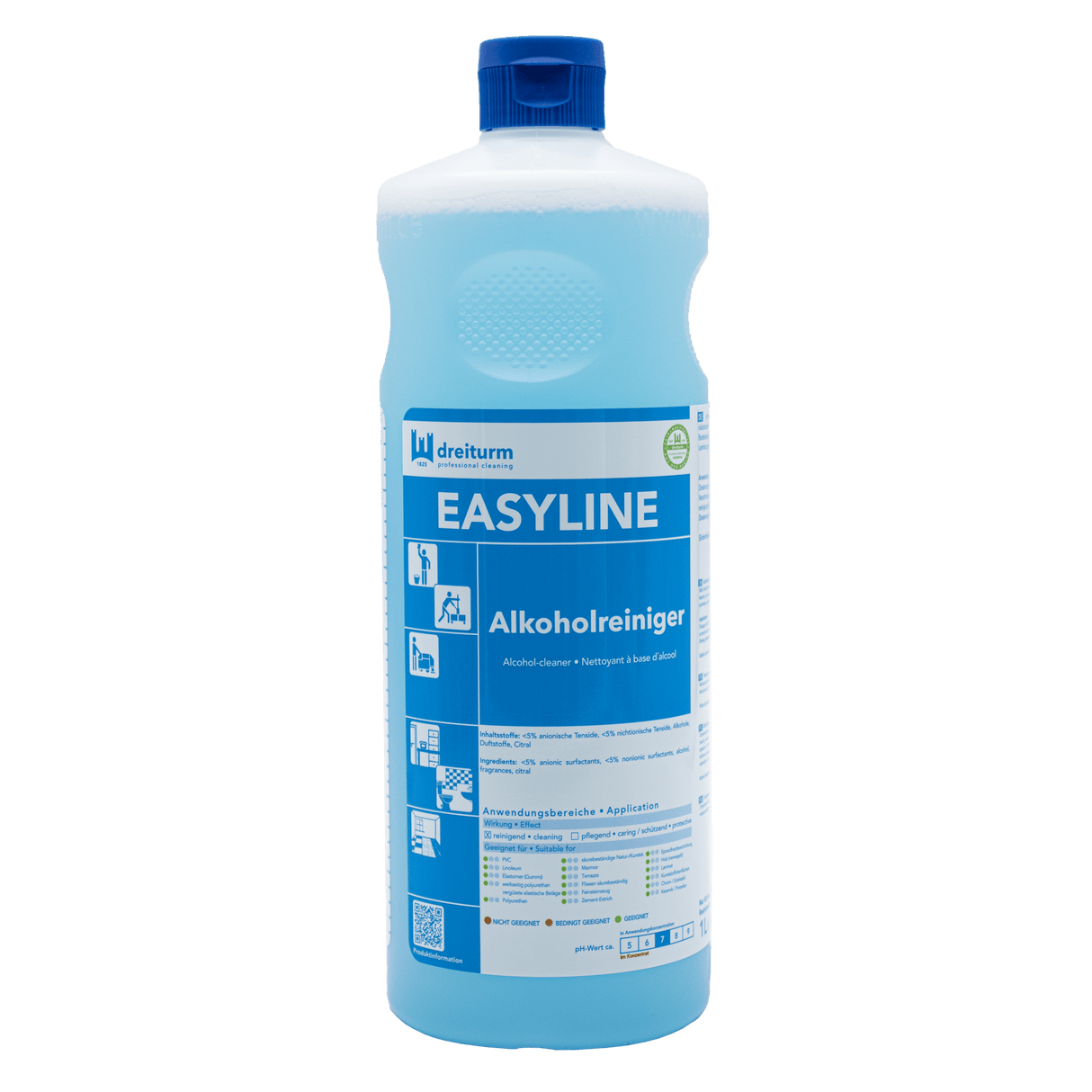 Dreiturm Alkoholreiniger Easyline Inhalt: 1 Liter Flasche