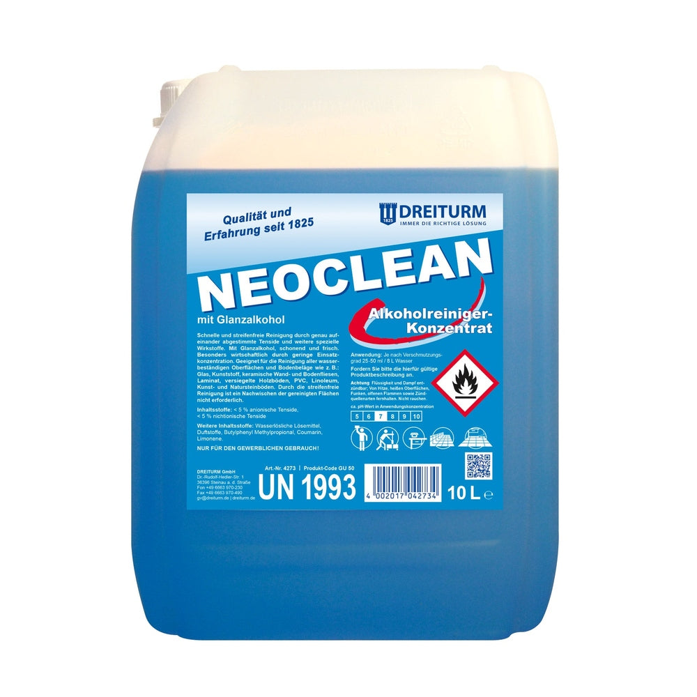 Dreiturm NEOCLEAN Alkoholreiniger Konzentrat Inhalt: 10 Liter Kanister