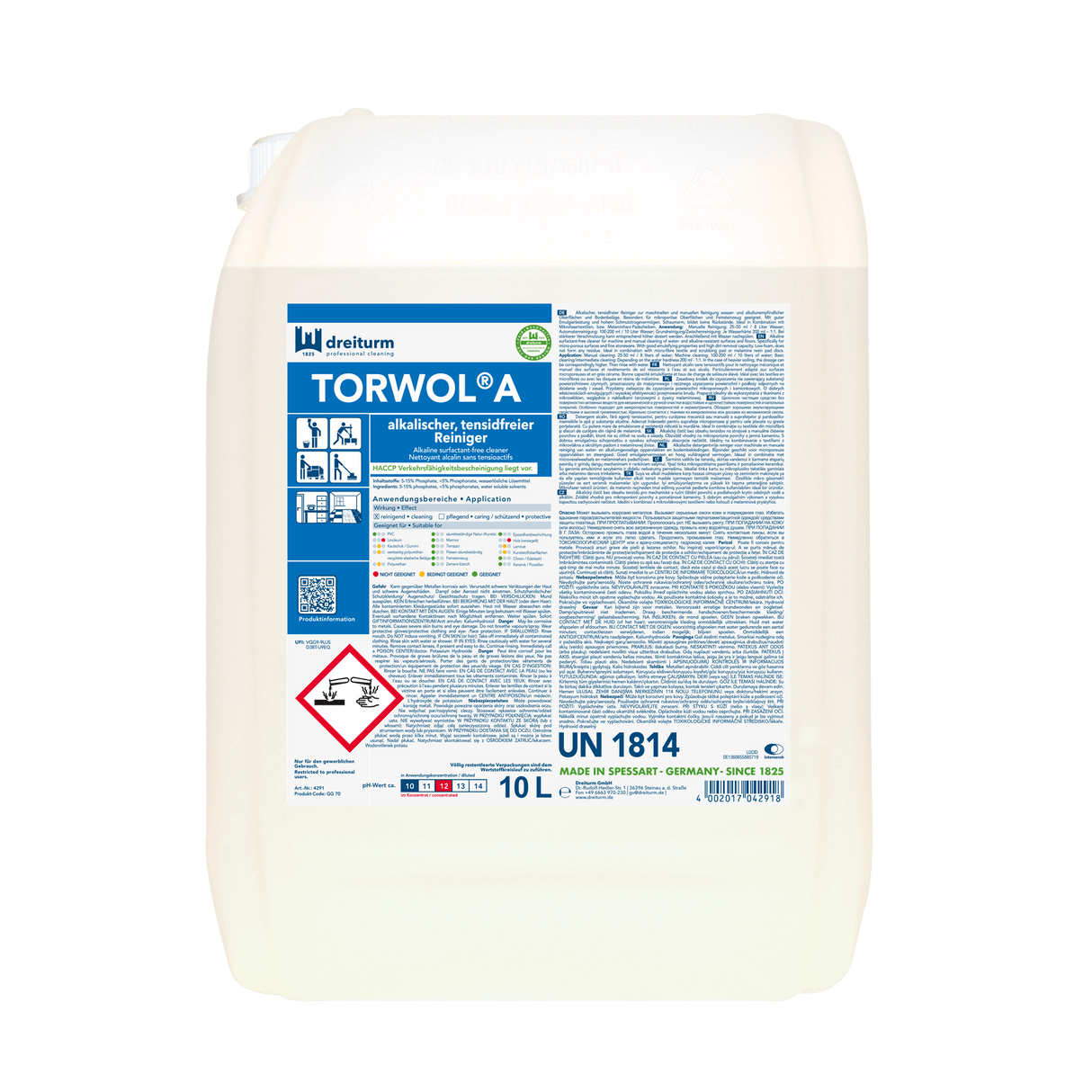 Dreiturm TORWOL A alkaline surfactant-free cleaner