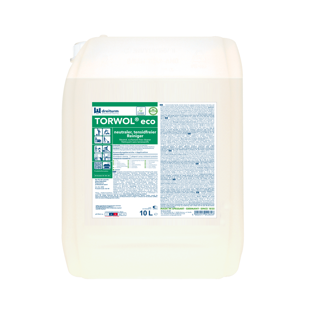 dreiturm TORWOL neutral surfactant-free cleaner