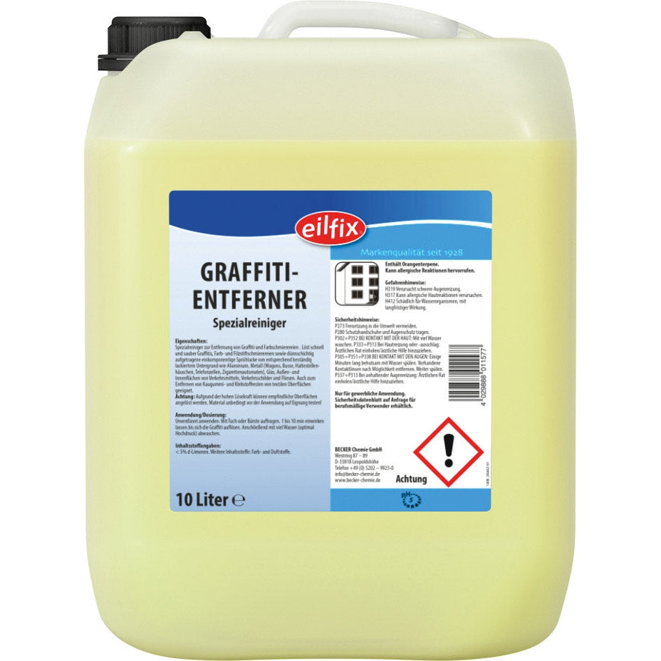 EILFIX GRAFFITI-ENTFERNER Inhalt: 10 Liter Kanister