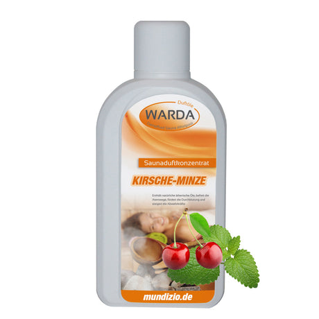 Warda Sauna Aufguss Duft Kirsche-Minze Inhalt: 200 ml Flasche