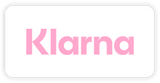 Klarna-Logo in rosa Schrift auf weißem Hintergrund.