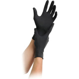 MaiMed black LX Latex schwarze Einmalhandschuhe puderfrei