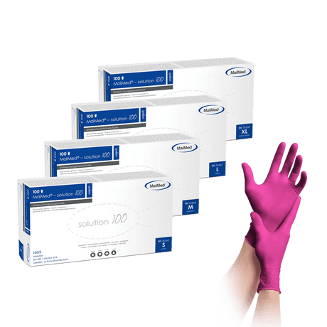 MaiMed Solution 100 Magenta Nitrilhandschuhe