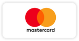 Mastercard-Logo mit roten und orangefarbenen Kreis-Symbolen auf weißem Hintergrund.