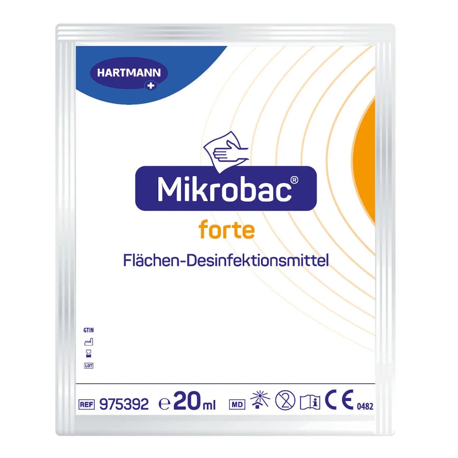 Mikrobac forte materialschonender Flächendesinfektionsreinger Portionsbeutel