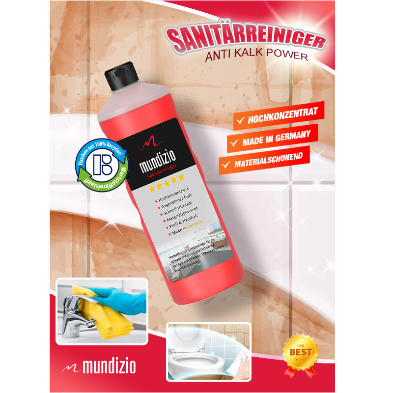 mundizio Sanitärreiniger mit Anti-Kalk Power-Formel