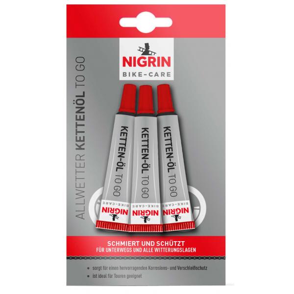 Nigrin Bike Care Allwetter Kettenöl 3 x 3 ml