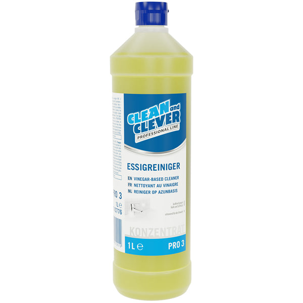 Essigreiniger PRO3 Clean and Clever Inhalt: 1 Liter Flasche