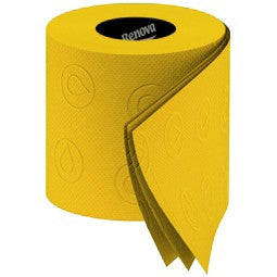 Gelbes Toilettenpapier 6er Pack