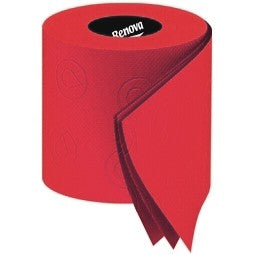 Rotes Toilettenpapier 6er Pack