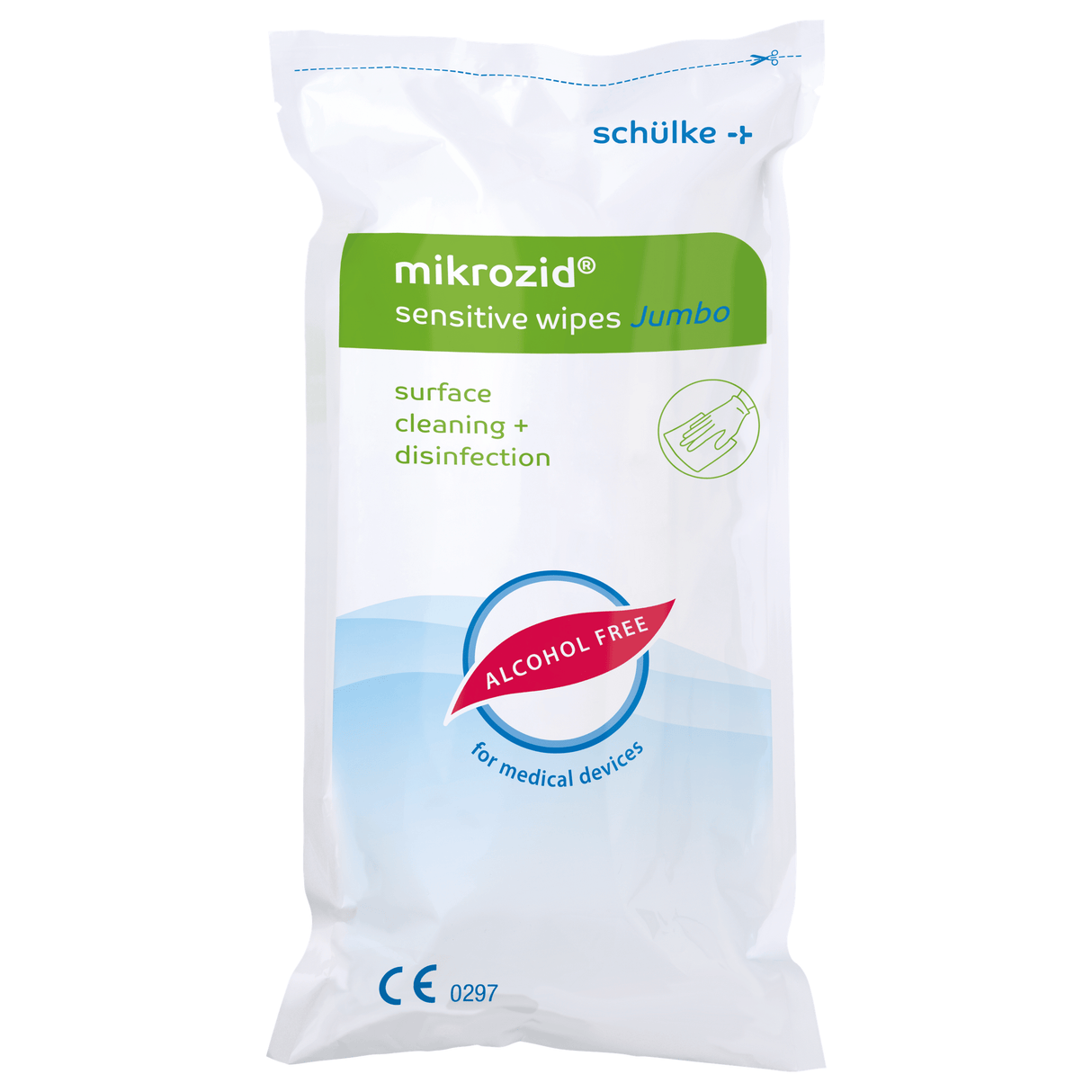 Schülke mikrozid sensitive wipes+ Desinfektionstücher Inhalt: Jumbo refill Pack (200 Stück)