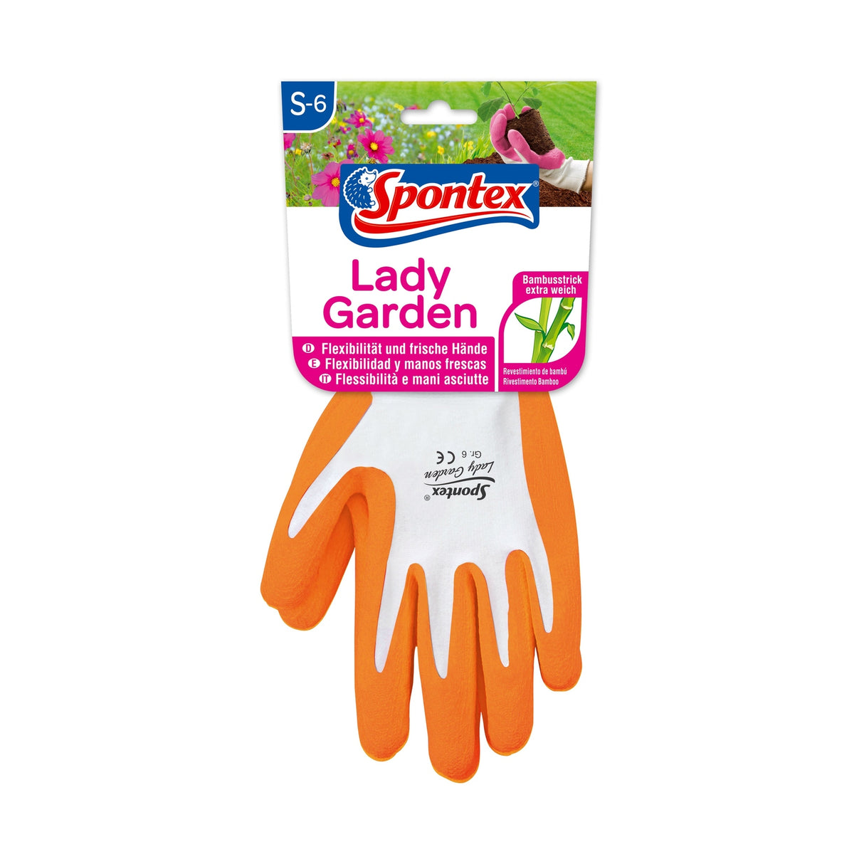 Spontex Lady Garden Gartenhandschuhe für Frauen Größe: S